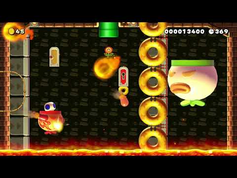 W8-C: Mario's Fortress (NSBS) by LordBows13 🍄 Super Mario Maker 2 ✹Switch✹ #apl