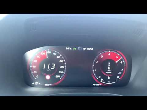 Volvo XC60 B5 250HP Mild Hybrid Geartronic R-Design 2020 onboard acceleration 0-170km/h 4K