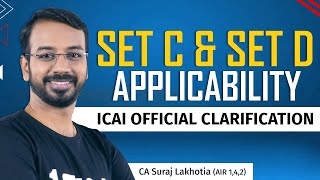 Set C & Set D Applicability for CA IPCC / PCC cleared students | Clarified with ICAI | CA Suraj Sir