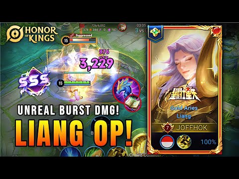 LIANG TOO OP! Unreal Burst Damage Gameplay | Honor of Kings