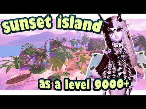 🌴playing SUNSET ISLAND as a LEVEL 9000+ 🌸 ⋆ ˚｡⋆୨୧˚ royale high 🏰