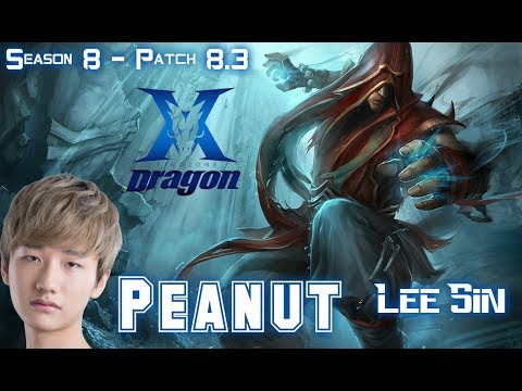 KZ Peanut LEE SIN vs ZAC Jungle - Patch 8.3 KR Ranked