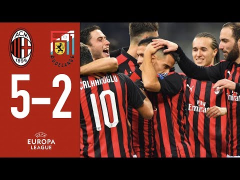 Highlights AC Milan 5-2 F91 Dudelange - Matchday 5  Europa League 2018/19