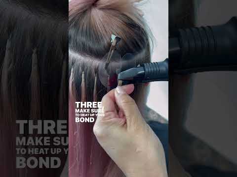 Tips terbaik saya untuk memasang ekstensi rambut KeraLink #hairextensions #hairtutorial