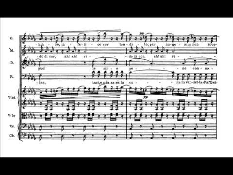 Verdi - Rigoletto - Quartetto "Bella figlia dell'amore" (score)
