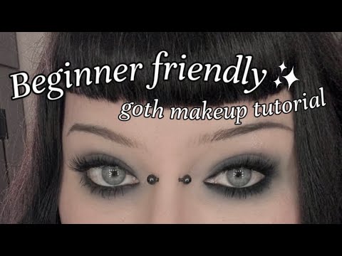 Beginner friendly goth makeup tutorial