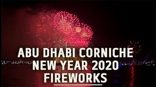 New Year 2020 Fireworks at Abu Dhabi Corniche | Abu Dhabi Fireworks | UAE