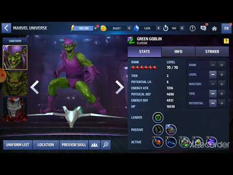 December update  Green goblin = the iron patriot