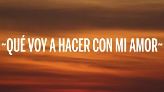 Alejandro Fernández - Qué Voy a Hacer Con Mi Amor (Letra/Lyrics)