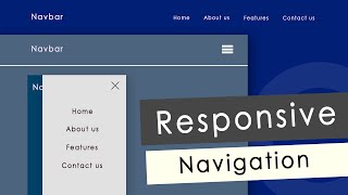 Responsive Navbar with Bootstrap4 &amp; Jquery