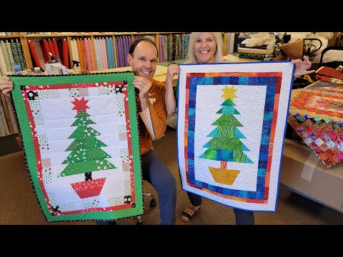 MAKE AN "OH CHRISTMAS TREE" PATCHWORK WALL HANGING!!