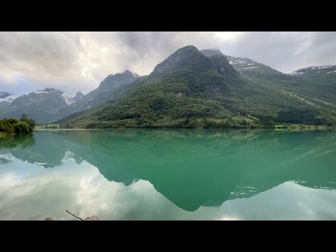 Stryna, Norway - Driving by Oldevatnet (2022)