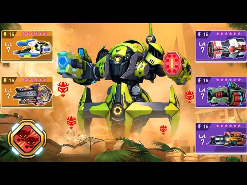 NEW Outlaw & Missile Rack, Ember Gun, Cryo Launcher, Disc Launcher, Graviton Beam - Mech Arena