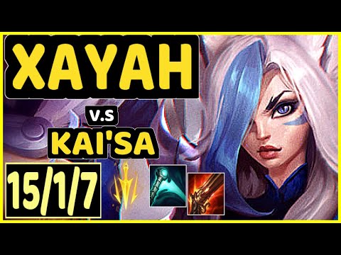 SARKIS (XAYAH) vs KAI'SA - 15/1/7 KDA BOTTOM ADC CHALLENGER GAMEPLAY - BR