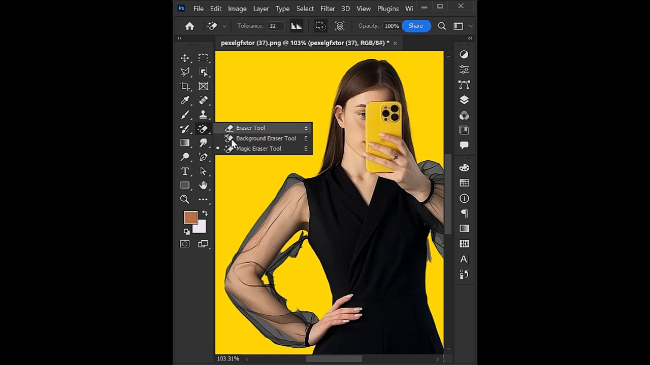 How to Change the Background of Transparent Clothes With Photoshop! #shorts