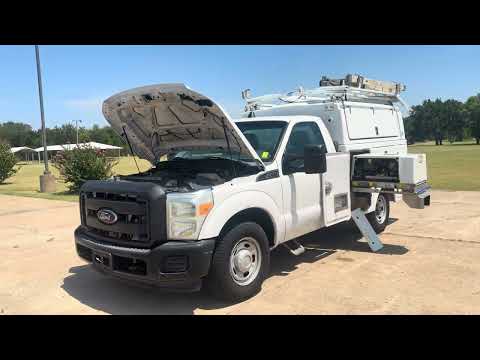 2013 White /GRAY Ford F-350 SD (1FDRF3A66DE) with an 6.2L V8 OHV 16V engine, 6A transmission, located at 17760 Hwy 62, Morris, OK, 74445, (918) 733-4887, 35.609104, -95.877060 - 2013 FORD F-350 6.2 V8 RWD DEDICATED CNG ONLY RUNS ON COMPRESSED NATURAL GAS AND DOES NOT RUN ON GASOLINE. FEATURES MANUAL SEATS, MANUAL LOCKS, MANUAL WINDOWS, MANUAL MIRRORS, AM/FM STEREO, VINYL SEATS, CRUISE CONTROL, TRACTION CONTROL, POWER CONVERTER, GASOLINE CUMMINGS GENERATOR, EASY LOAD LADDER - Photo#36