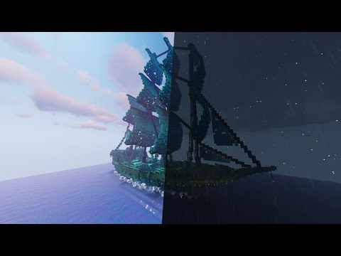 BuildingCow - Minecraft Timelapse Building a Ghost Pirate Ship in Minecraft