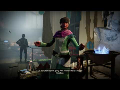 Destiny 2 - The Solstice Begins: Talk To Eva Levente Dialogue Cutscene (Gives Solstice Titan Helm)