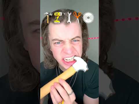 Gaint chocolate Tools ASMR!? #shorts #funny #short