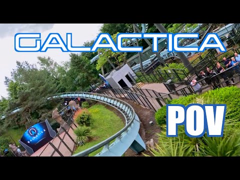 On Ride POV Alton Towers Galactica Rollercoaster Front Row [ 4K ] #altontowers #galactica