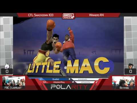 CFL Smackdown 103 WiiU - FBC LeoHeart (Mewtwo) vs Blitzking (Little Mac) - Winners R4