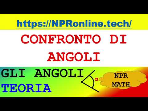 Confronto di angoli - Teoria - Gli angoli