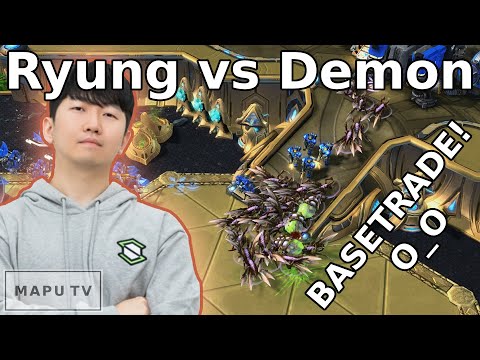 Crazy Basetrade! - Ryung vs Demonofnight - Bo3 - (StarCraft 2)