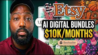 🔴Watch me Create Trending AI Designs for Etsy $10k/ Month (Work Session🕧)