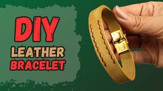 🔴DIY Handmade Leather BRACELET  | Easy Craft Tutorial