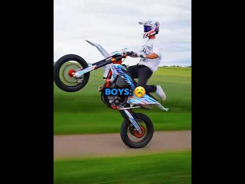 Stunts are only for real men 💀 #dirtbike #stunts #edit #trollface #shorts
