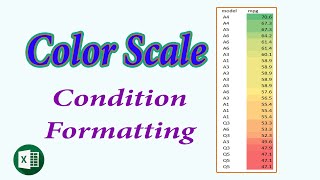 Conditional formatting with color scale in excel