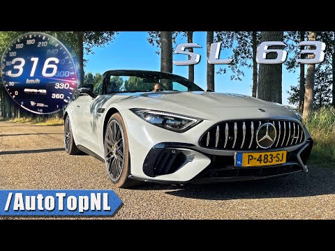 2023 Mercedes-AMG SL63 | 0-316 ACCELERATION TOP SPEED & SOUND by AutoTopNL