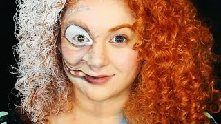 MERIDA'S BRAVE WITCH SPELL MAKEUP TUTORIAL!