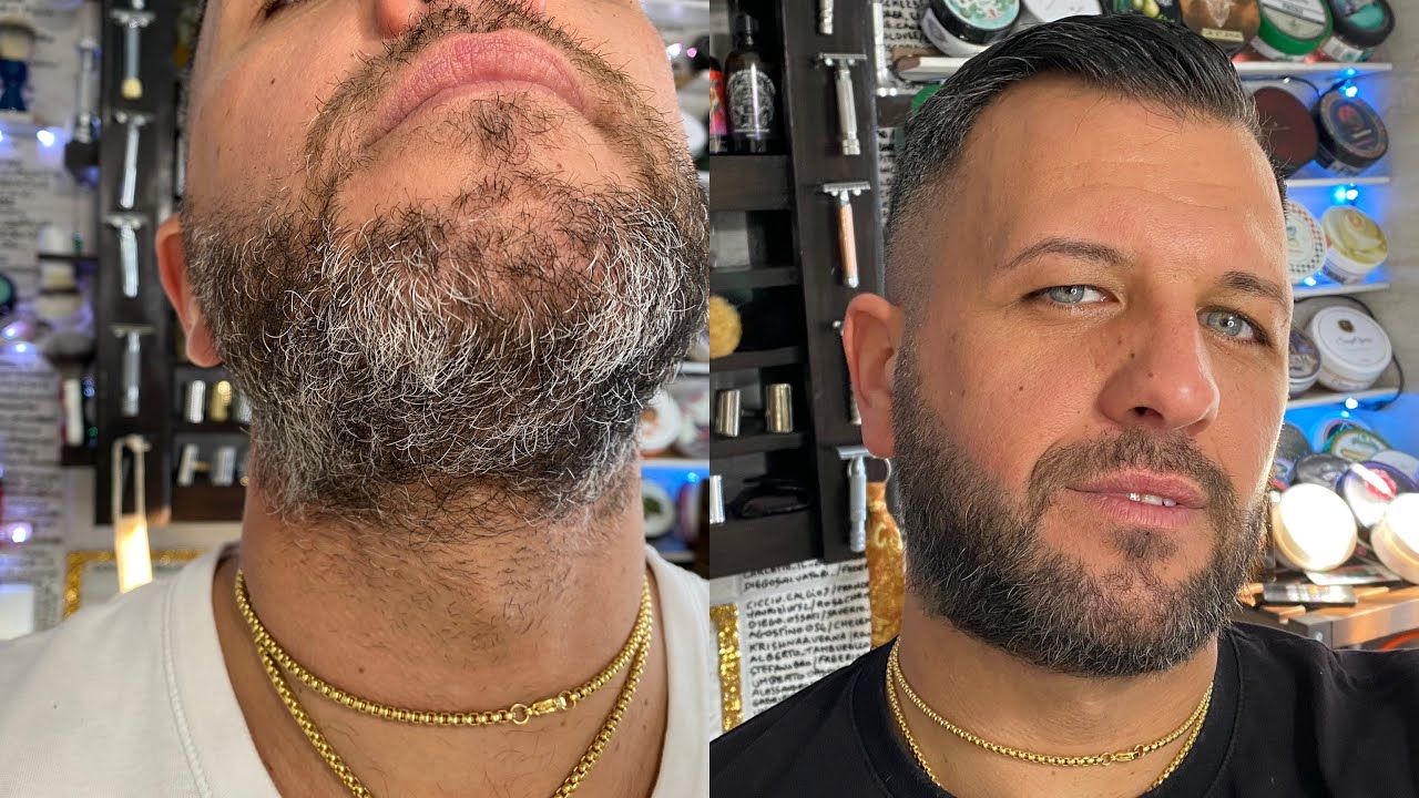 Watch Now Barba bianca , è diventata nera colorante . Barba bianca , è diventata nera colorante .