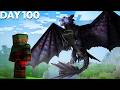 I Spent 100 Days In MELANISTIC ONLY HOW TO TRAIN YOUR DRAGON In Minecraft