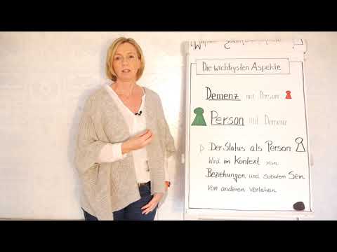 Was ist die Voraussetzung für eine personzentrierte Haltung bei der Pflege von Menschen mit Demenz?