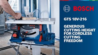 BOSCH GTS 18V-216, sólo + GTA 560