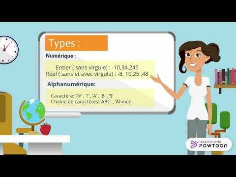 Notion d'algorithme : les variables