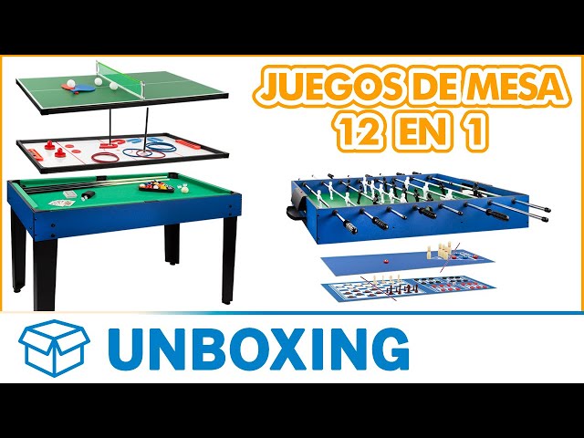 Vídeo relacionado con COLORBABY Mesa multijuegos 6 en 1, Tamaño 43x25x12 cm, Futbolín, Billar, Hockey, Bolos, Baloncesto y Golf, Juego de Mesa, Multijuego, Regalo para Toda la Familia, Juguetes 6 años (47829)