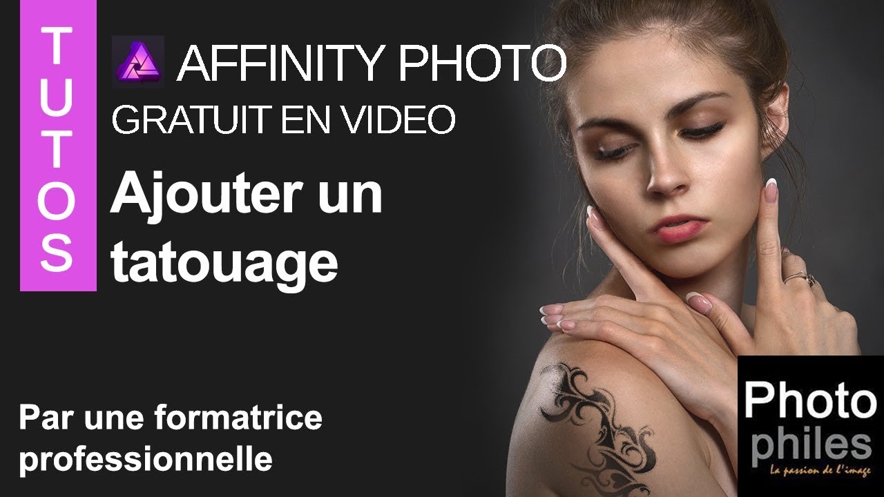 Ajouter un tatouage sur la peau avec Affinity photo