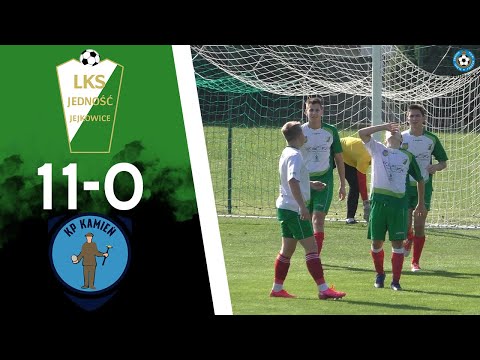 Junior A1: LKS Jedność Jejkowice - KP Kamień 11:0 - skrót meczu, bramki - 12.09.2020