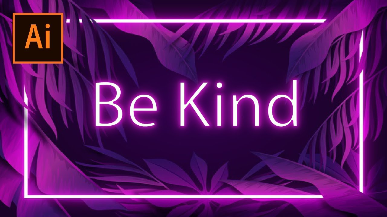 Night lights: Create a Glowing Neon Text Effect in Adobe Illustrator