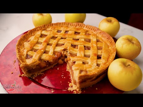 Pay de Manzana Super Delicioso y Fácil - "El Saborcito Rojo"