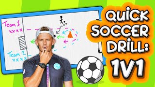 Quick soccer drills: 1v1 (for ages 5-12) ⚽️