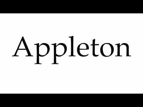 How to Pronounce Appleton