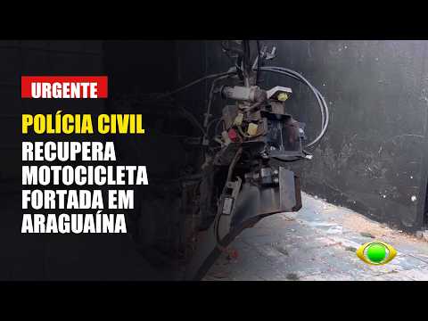 POLÍCIA CIVIL RECUPERA MOTOCICLETA FURTADA EM ARAGUAÍNA-TOCANTINS