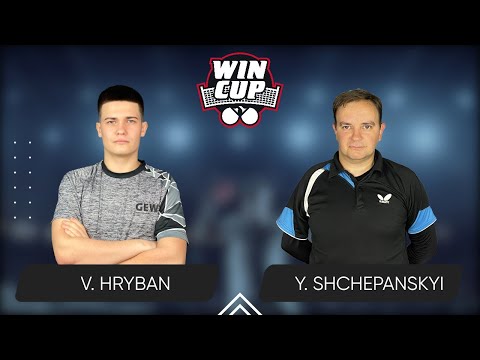 14:00 Vadym Hryban - Yurii Shchepanskyi 19.08.2024 | Table Tennis WINCUP