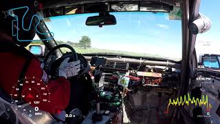 e46 brake failure and spin (Gingerman Raceway, 24 Hours of Lemons 2019)