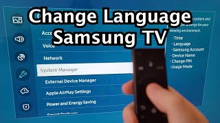 How to Change Language on Samsung Smart TV!