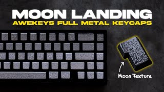Awekeys Moon Landing Full Metal Keycaps Review & Sound Test - Darkside of Moon